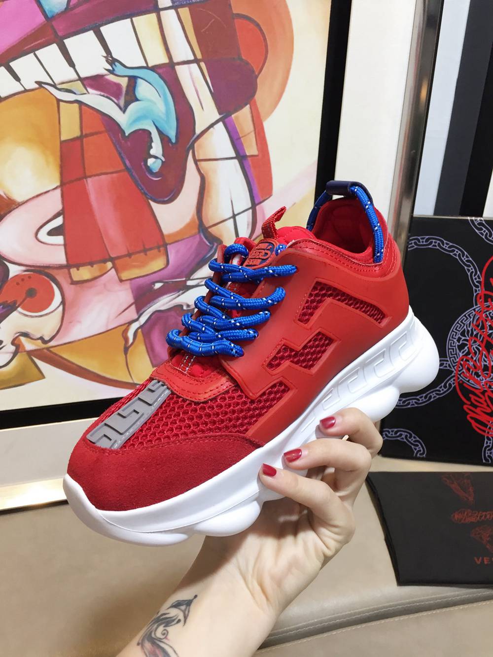 V*ERSACE SNEAKERS RED